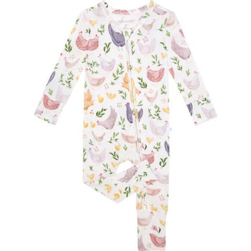 Fitted Convertible One-Piece Pajamas, 3-6M