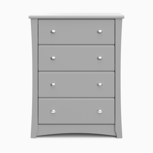 Storkcraft Crescent 4 Drawer Chest - Pebble Gray