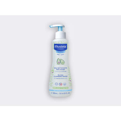 Baby cleansing water without rinsing with organic avocado