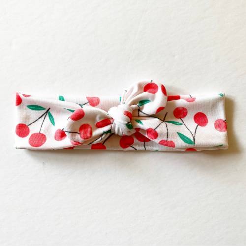 Cherry · Top Knot Headband / Adjustable Headband / Head Wrap / Infant Headband / Top Knot / Baby Style / Adult Headband / Knotted Band