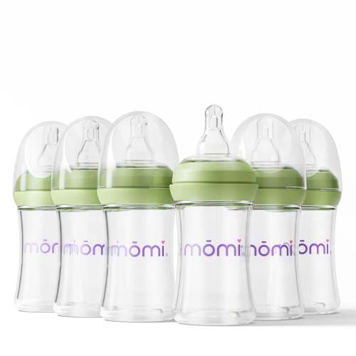 momi vibes breast-like bottle sets - pistachio
