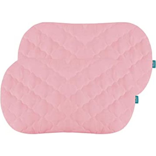 Bassinet Mattress Cover Compatible with Halo Bassinest Swivel Sleeper Bassinet Mattress Pad, 2 Pack, Microfiber, Waterproof and Soft, Pink