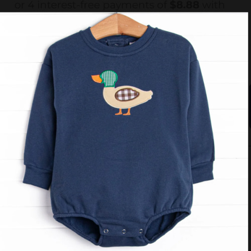 Migrating Mallard Applique Bubble, Blue – Stitchy Fish