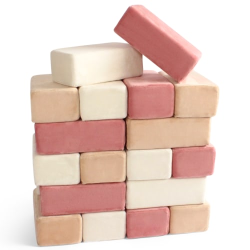 Plush Blocks Rose Pack - Premium Soft Building Blocks