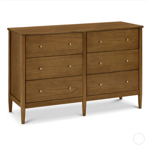 DaVinci Walnut Frem 6-Drawer Dresser