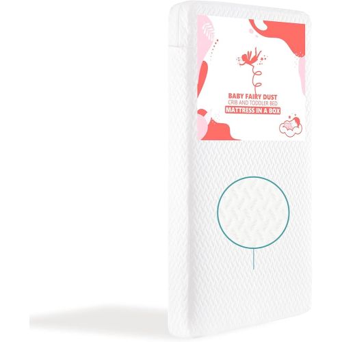 Dream On Me Baby Fairy Dust 5” Full-Size Crib & Toddler Mattress – GREENGUARD Gold & JPMA Certified, Water-Resistant Surface, Machine Washable Cover, Fits Full-Size Cribs & Toddler Beds