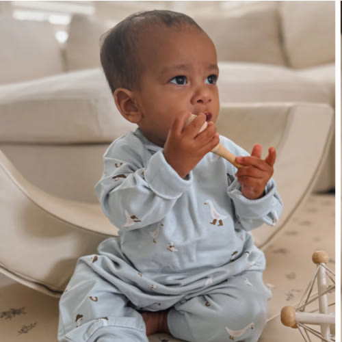 Fleece Jumpsuit - Cowboy Goose