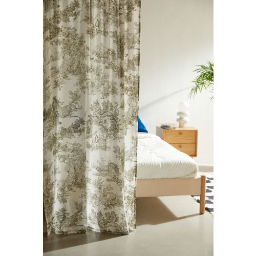 Frog Toile Window Panel