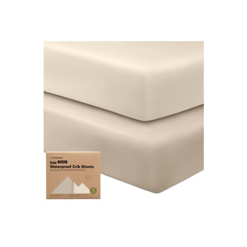 2-Pack Isla [Protect+] Waterproof Crib Sheets