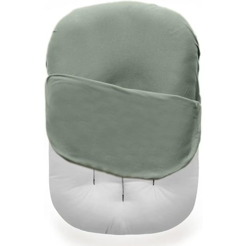 MOZAH Baby Lounger Pillow Cover – Machine Washable and Breathable Cotton Fitting Most Infant Loungers and Baby Nest Loungers (Roman Green)