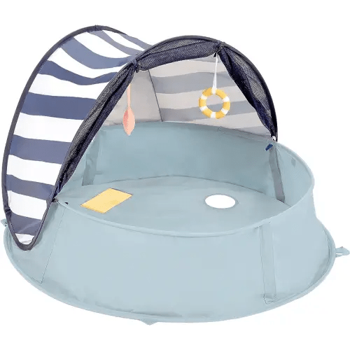 Babymoov Aquani Tent & Pool 3 in 1 Pop Up Tent, Kiddie Pool and Play Area (Summer 2024 Essential), Marine, One Size