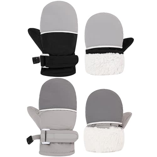 Urban Virgin Infant Baby Toddler Kids Winter Mittnes Lined Fleece Warm Waterproof Ski Snow Gloves For Boys Girls