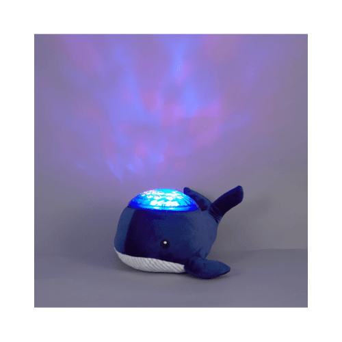 Plush Soothing Projector Whale - Blue - One Size
