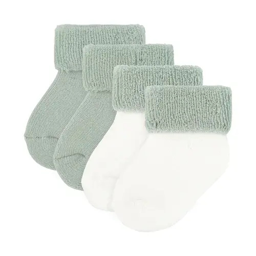 4Baby 2 Pack Socks Green | Baby Bunting AU