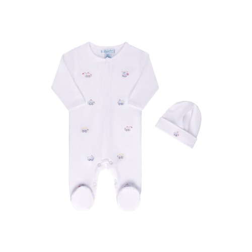 Vehicle Cotton Footie & Hat Set