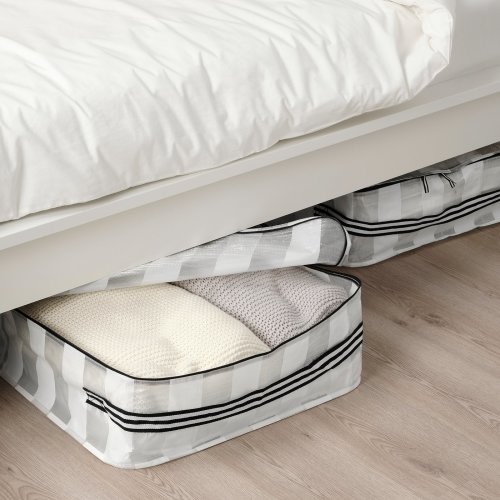 GÖRSNYGG Storage case - white/clear 22x19x7 "