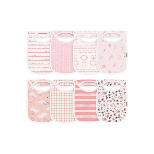 8-Pack Hallo Drool Bibs