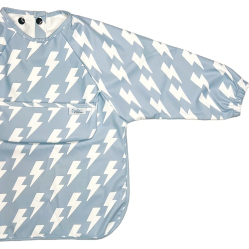 The Grayson Long Sleeve Bib - Lightning Bolts – Calla and Friends