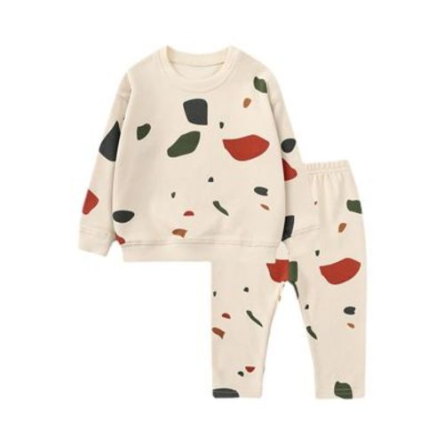 MyKids-USA Baby 1pcs Print Pattern Tops Combo Trousers Underwear Cotton 2 Pieces Sets