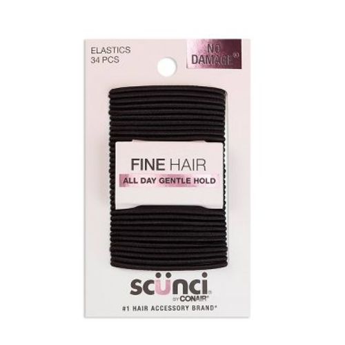 scunci No Damage Elastics - 2mm/34ct