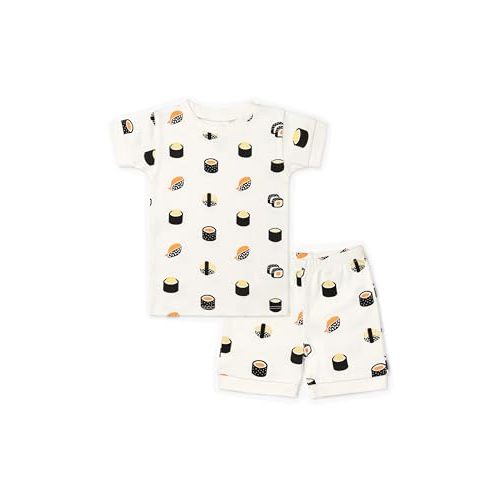monica + andy unisex-baby Organic Two-piece Shorty Pajama Set