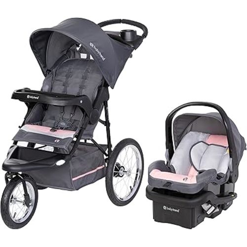 Baby Trend Expedition® Jogger Travel System with EZ-Lift™ Infant Car Seat, Dash Pink