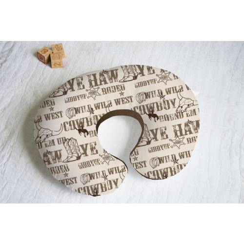 Western Cowboy Nursing Pillow Cover with Personalization Option