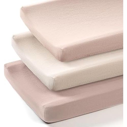 lulumoon Baby Changing Pad Cover: Muslin Diaper Changing Table Pad Cover - Changing Pad Sheets for Girls Boys