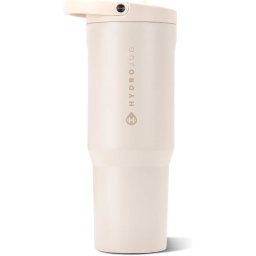 HydroJug Sport 40 oz Insulated Stainless Steel Water Bottle, Cream