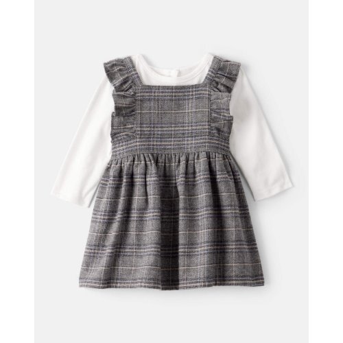 Baby Girl 2-Piece Plaid Long-Sleeve Dress Set - OshKosh B'gosh | Carter's