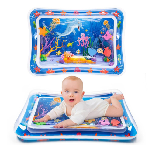 Tummy Time Water Mat丨Inflatable Tummy Time Water Play Mat for Babies, Infants and Toddlers 3 to 12 Months Promote Development Toys Baby Gifts