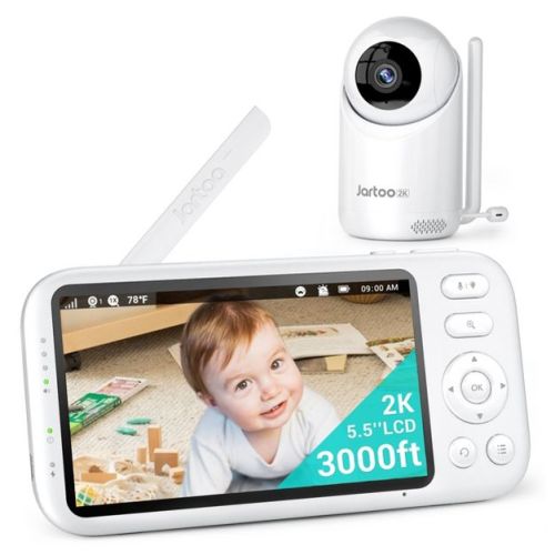 Jartoo 5.5" Video Baby Monitor - White