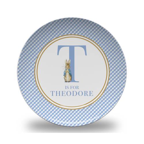 Personalized Peter Rabbit Plate - Beatrix Potter - 1st Birthday - Baby Shower - Nursery - Easter