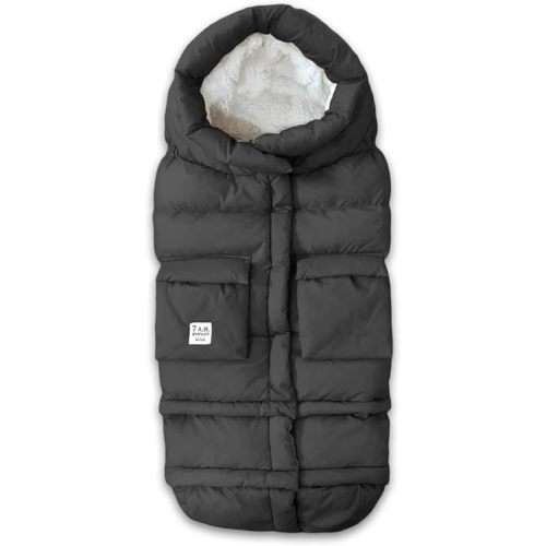 7AM Enfant 212 Couverture pour poussette – Couverture réglable à fermeture éclair pour bébé d'hiver, unisexe, doublure polaire chaude, à capuche | (6 mois à 4 ans)