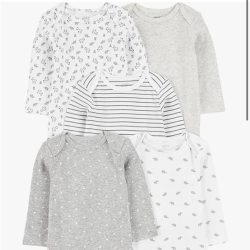 Simple Joys by Carter's Baby 5-pack Long-sleeve Bodysuit 12 - 18 months