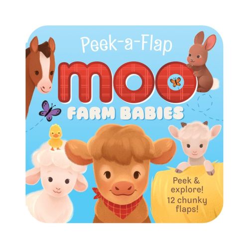 Peek-A-Flap Farm Babies - by Jaye Garnett (Board Book)
