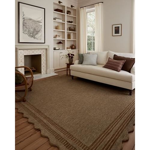 Loloi Chris Loves Julia Scottie Collection SCO-01 Mocha/Clay 5'-0" x 7'-6", .87" Pile Height, Area Rug