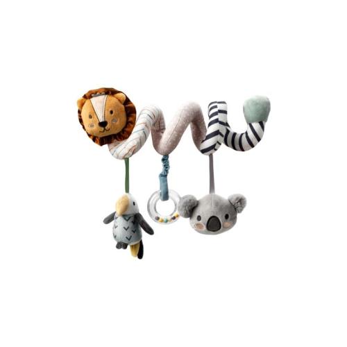 Nuby Animal Adventures Stroller Spiral Toy Squeak And Rattle - Multi