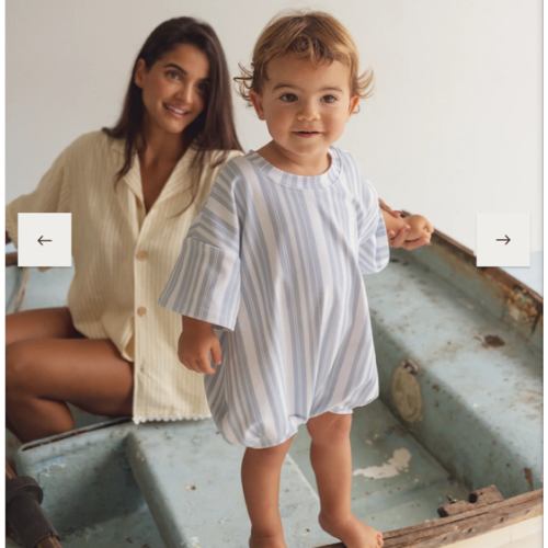 Blue Summer T-shirt Romper Newborn