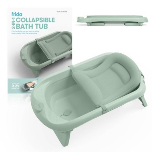Frida Baby 2 in 1 Collapsible Bath Tub - Sage Green