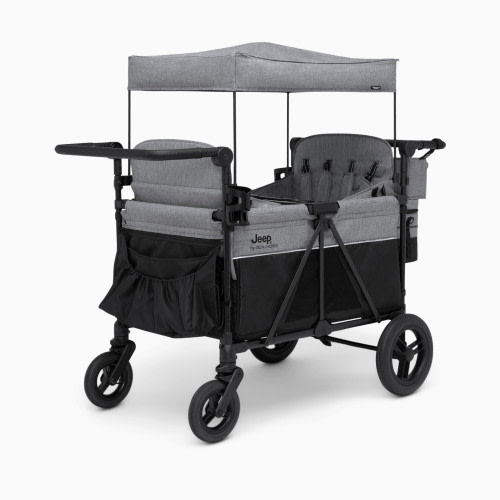 Delta Children Jeep Wrangler Deluxe 4 Seater Stroller Wagon - Grey