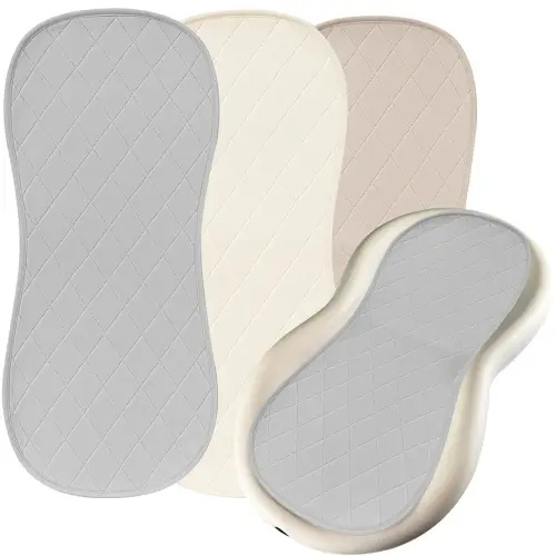 Peanut Changing Pad Liner - Keep Your Baby Cozy & Dry with Soft, Absorbent, Waterproof & Non-Slip Changing Table Liner - Easy to Wash & Long-Lasting, Keeping The Changing Pad Mess-Free (3 Pack)