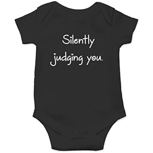 Silently Judging You - Funny Baby Essentials Bodysuit - Newborn Outfit Boy Baby Girl Clothes