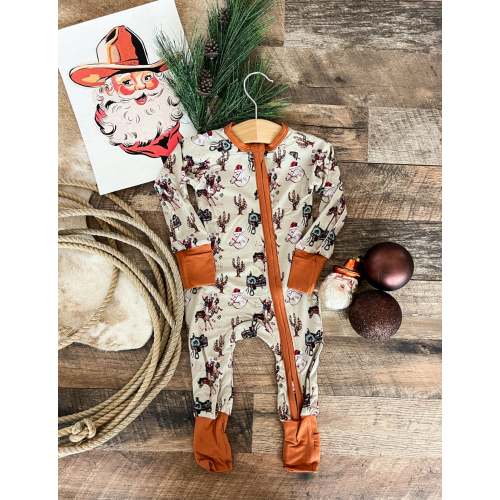Broncin' Christmas Pajamas (Baby/Toddler/Youth) – theFRINGEDpineapple