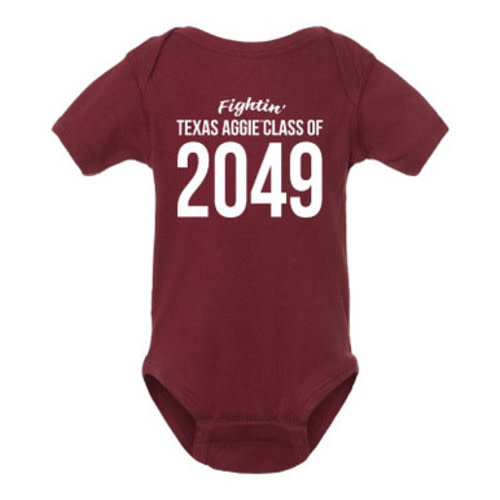Infant Class of 2049 Onesie - Maroon - The Warehouse at C.C. Creations