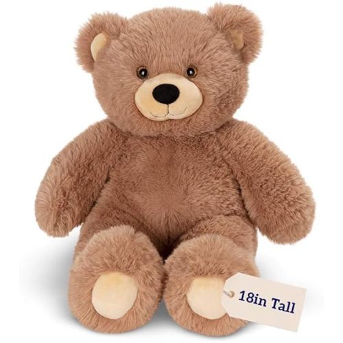 Vermont Teddy Bear Brown Teddy Bear Stuffed Animal - Cuddly Cozy Bear Plush, Hand-Stitched in Vermont - 18 Inch - Romantic Gift for Kids & Adults - Oh So Soft Collection
