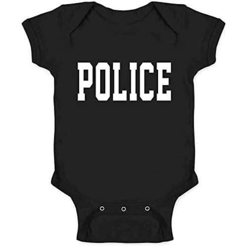 Pop Threads Police First Responder Officer Cop Cosplay Infant Baby Boy Girl Bodysuit