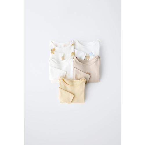 FIVE-PACK OF BIRD BODYSUITS - Multicolored | ZARA United States