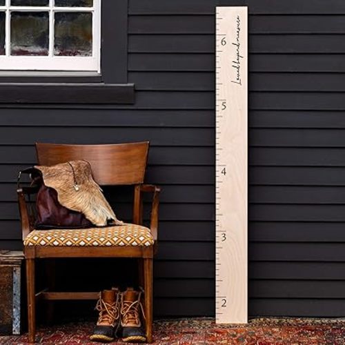 Boho Growth Chart for Wall – Wooden Growth Chart for Kids, Height Chart for Wall, Kids Height Wall Chart, Kids Sizing Chart, Wall Height Chart for Kids - Love Beyond Measure, Natural
