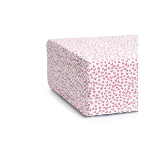 Luxe Premium Percale Crib Sheet in Sweethearts